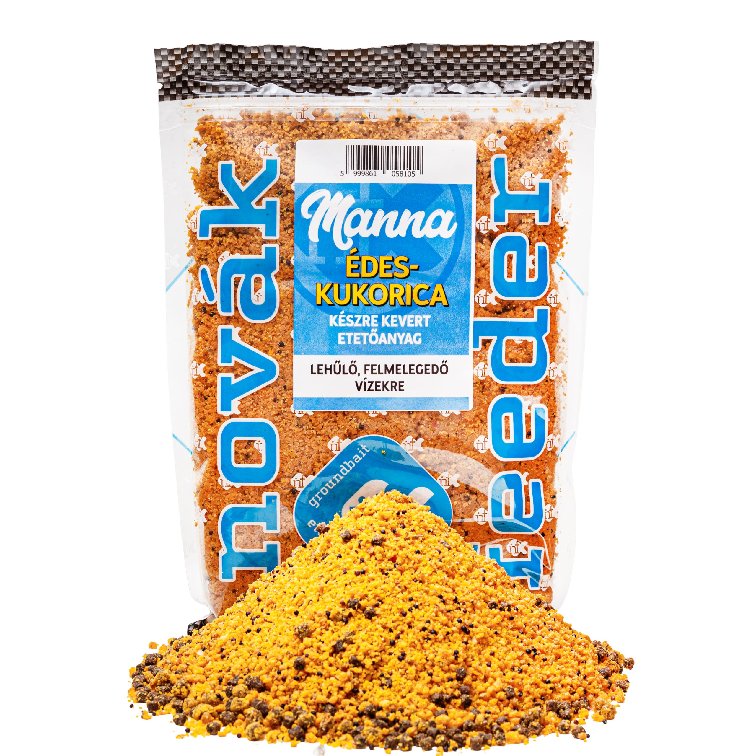 Édeskukorica kaja Manna Készre kevert etetőanyag (Lehűlő, felmelegedő vizekre) Édeskukorica 800g - Image 1