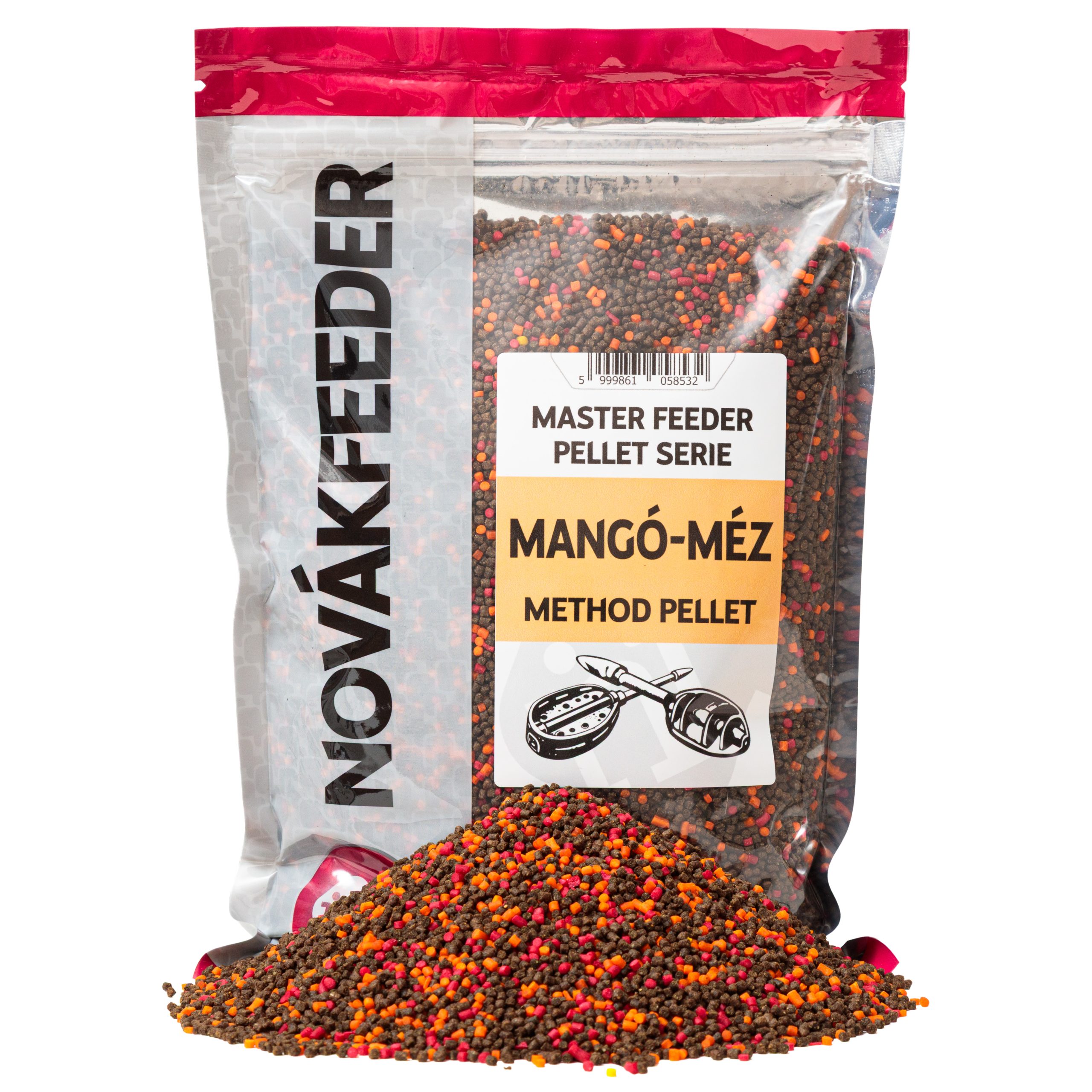 Master Micro Mangó-Méz pellet Master Feeder Pellet Serie 800g Method Pellet Mangó-Méz - Image 1