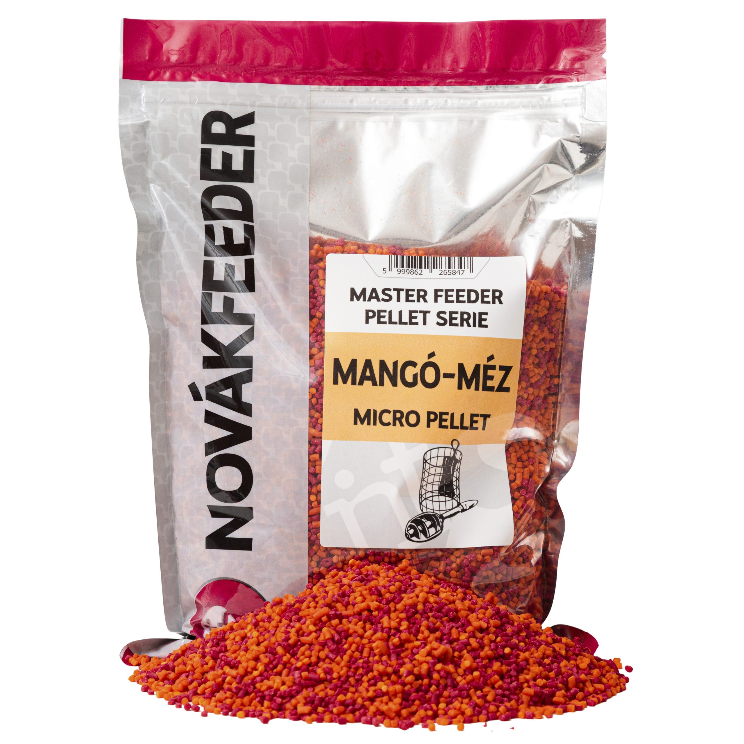 Master Micro Mangó-Méz_edited Master Feeder Pellet Serie 800g Micro Pellet Mangó-Méz - Image 1